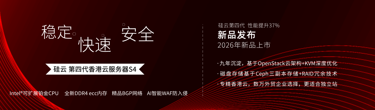 硅云新品香港服务器